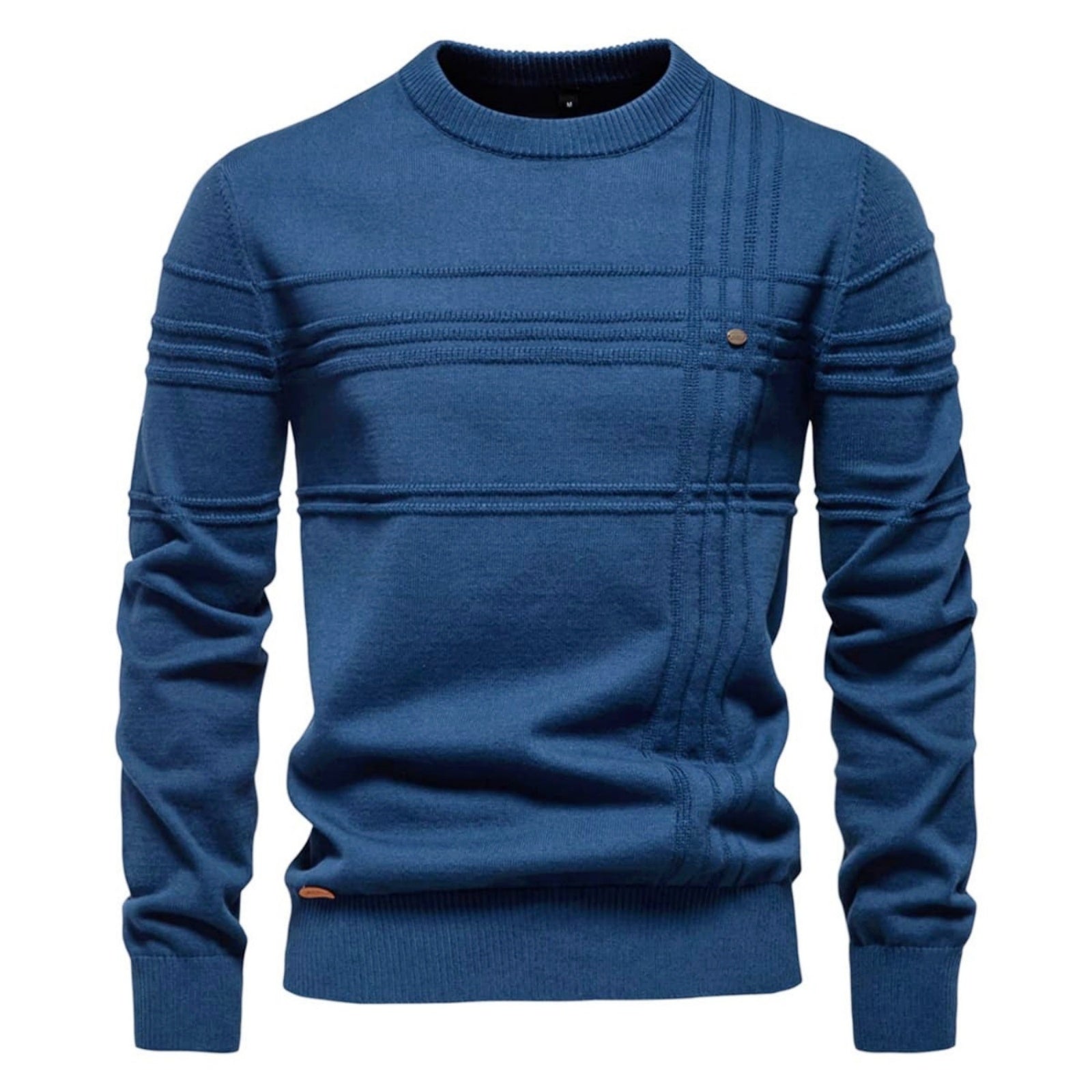 Men's Stripe CrewNeck Pullover Sweater