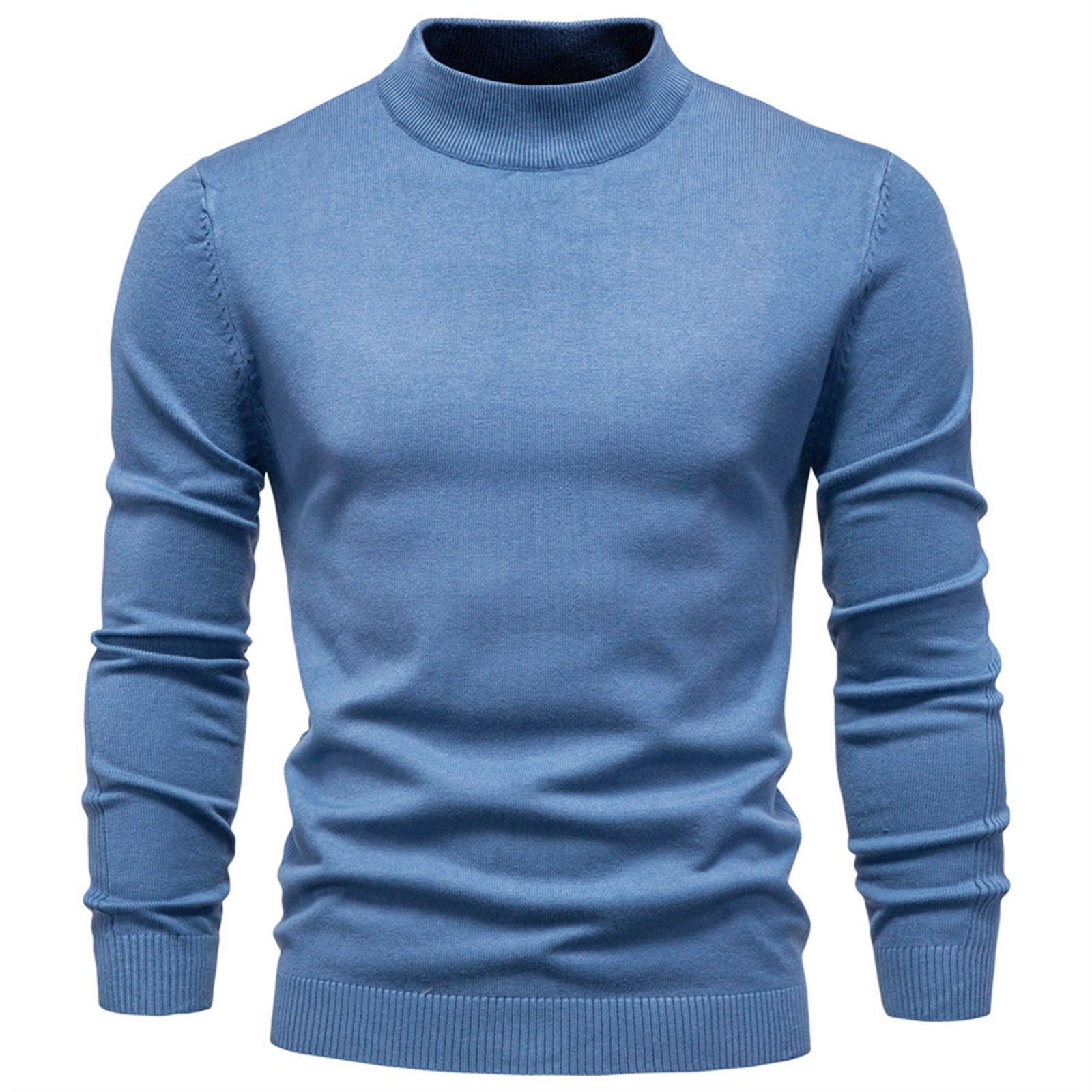 Men’s Mockneck Knit Pullover Sweater