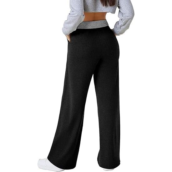 Women's casual sports elastic waist drawstring pants
