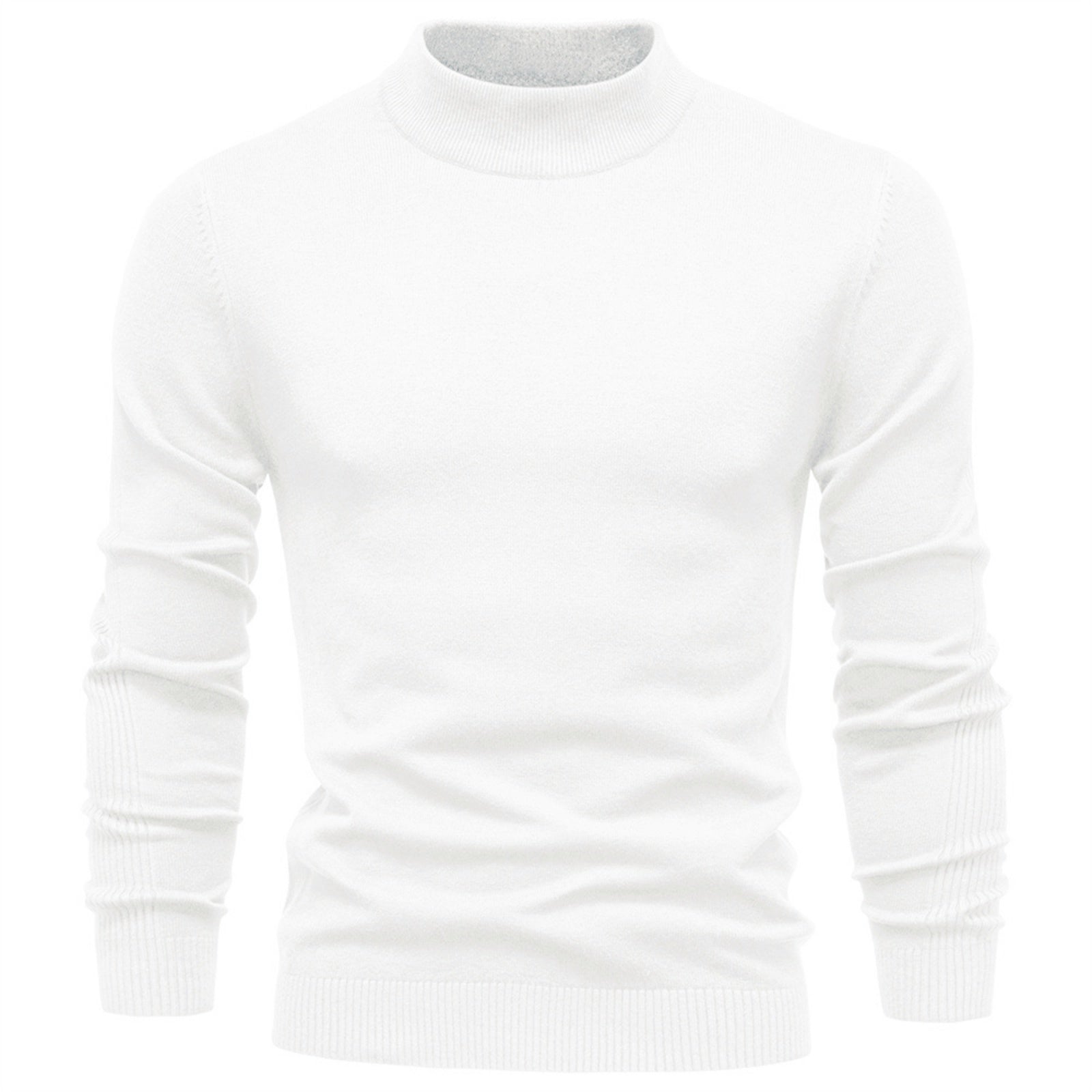 Men’s Mockneck Knit Pullover Sweater