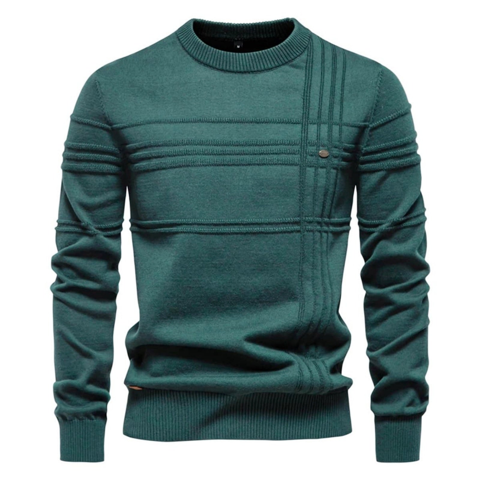 Men's Stripe CrewNeck Pullover Sweater