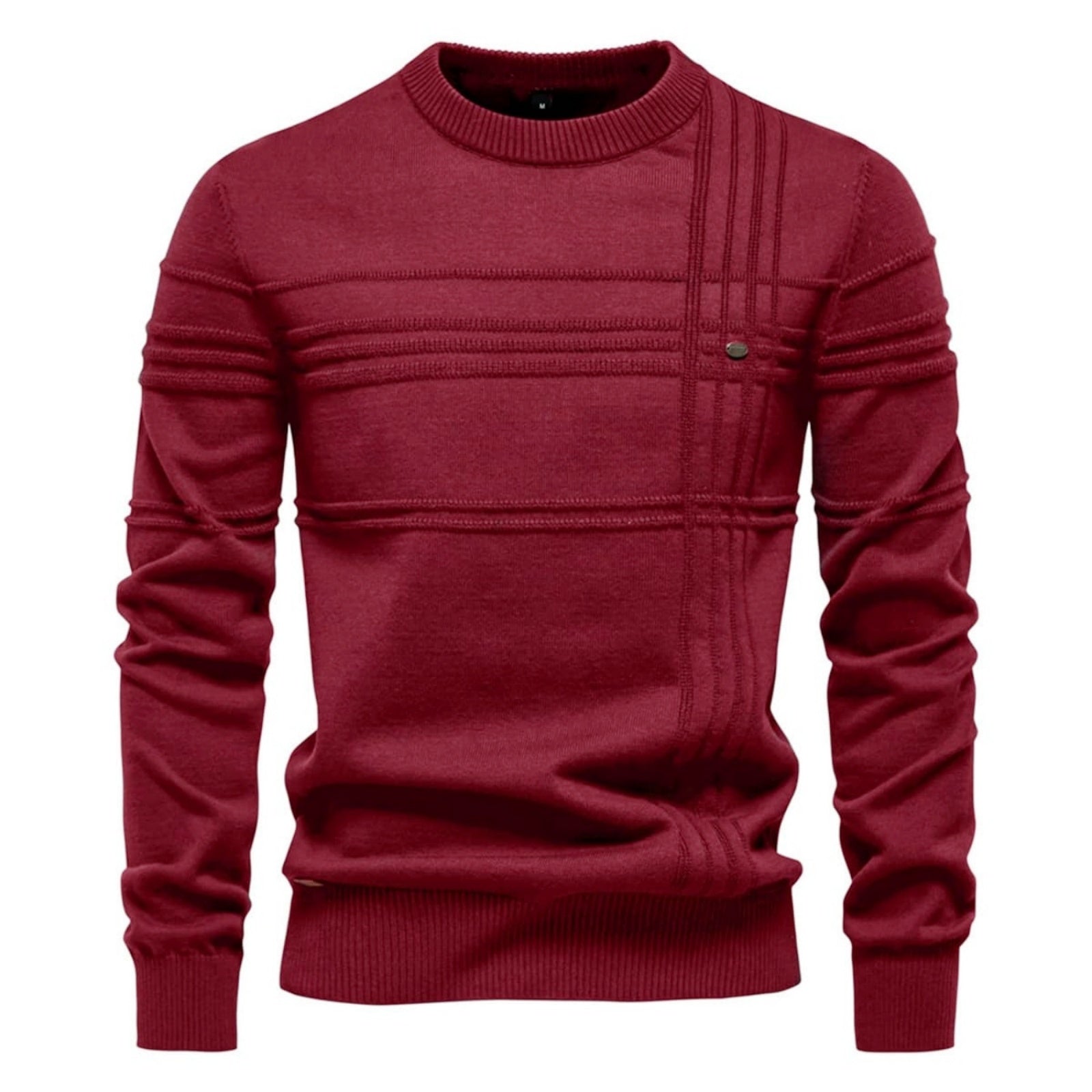 Men's Stripe CrewNeck Pullover Sweater