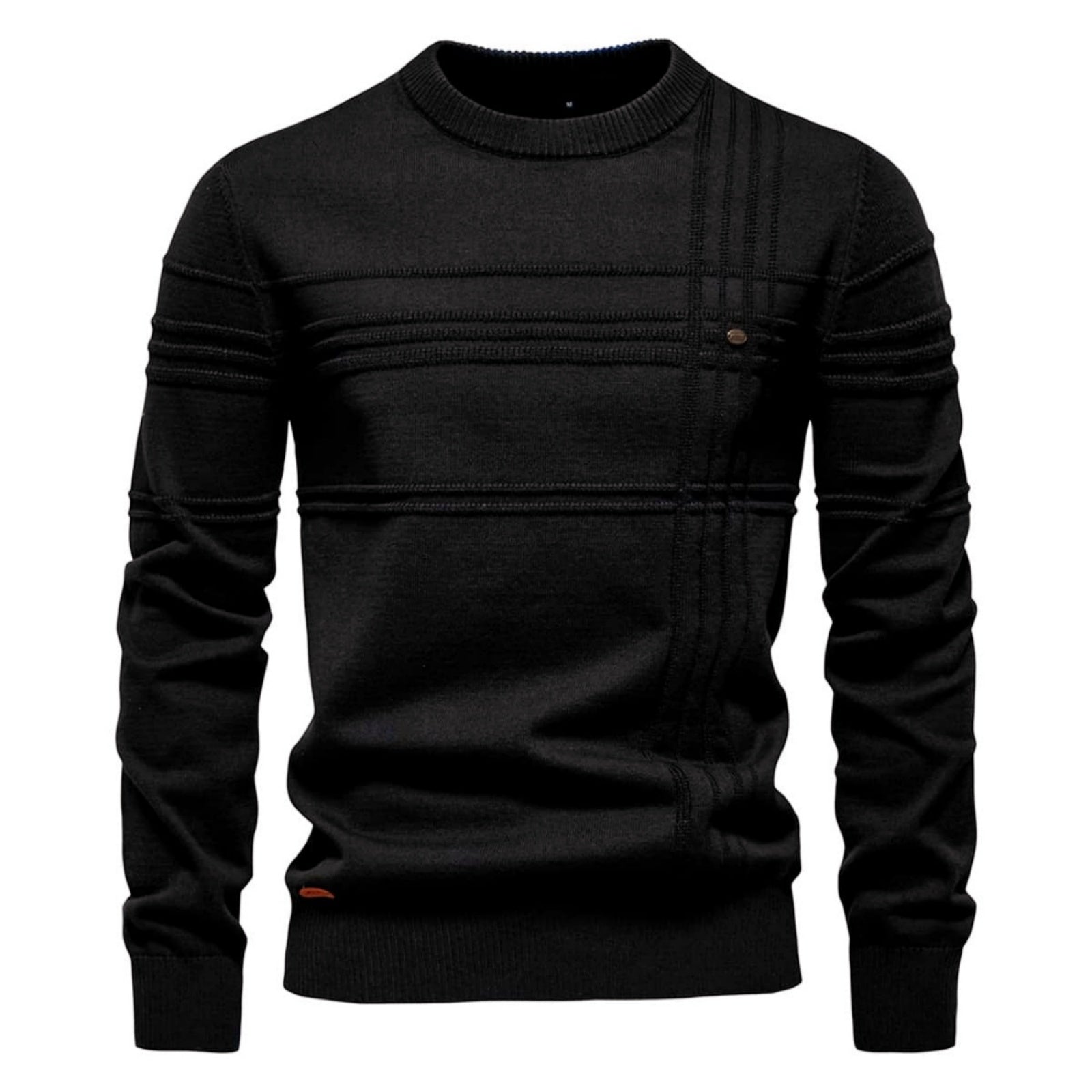 Men's Stripe CrewNeck Pullover Sweater