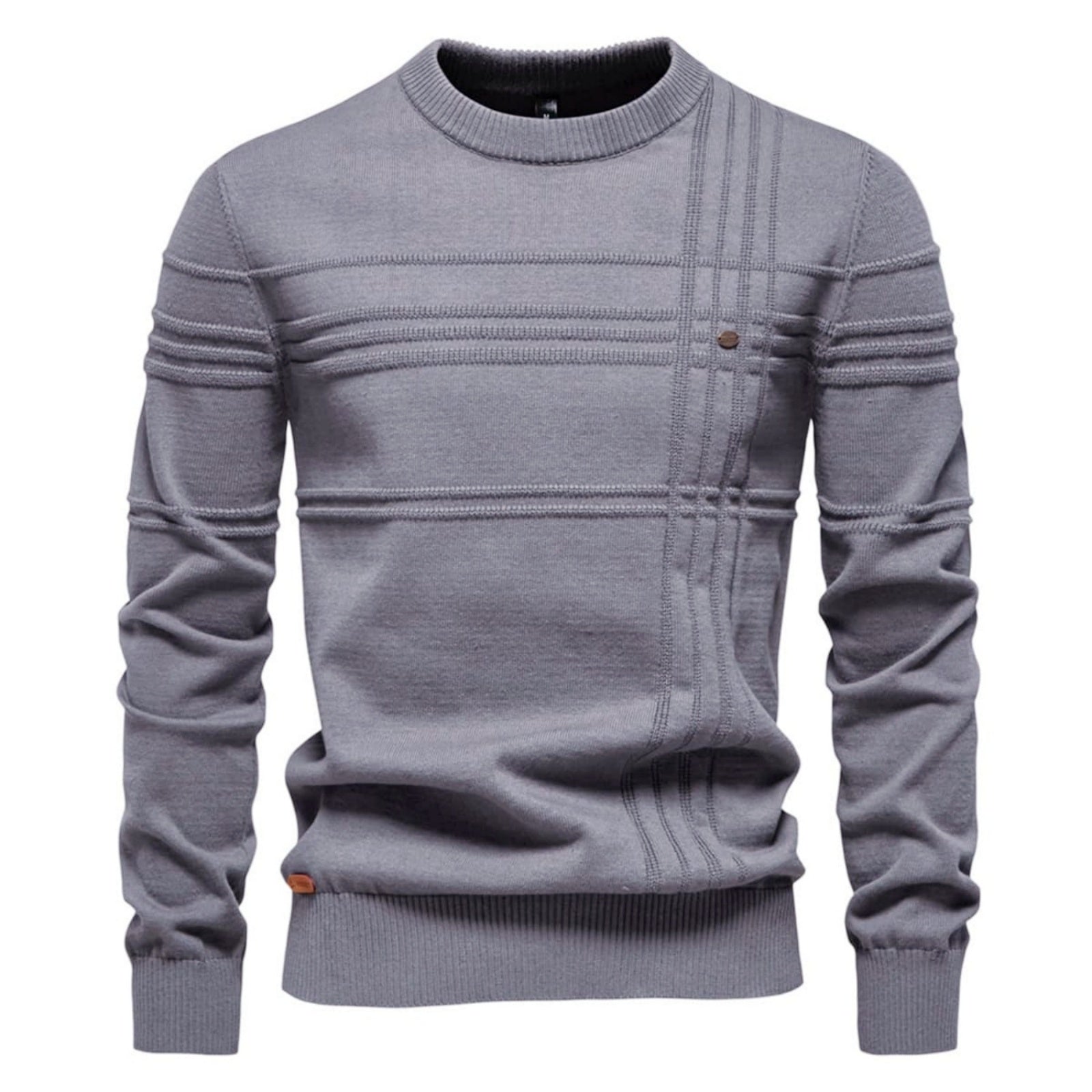 Men's Stripe CrewNeck Pullover Sweater