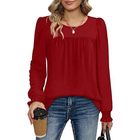Women's Ruffle Sleeve Sweatshirt