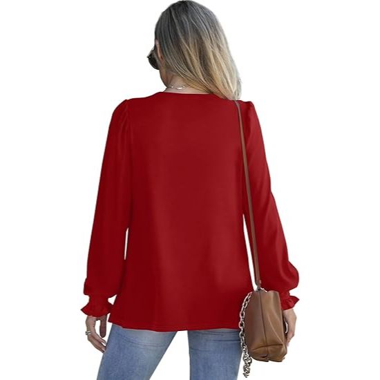 Women's Ruffle Sleeve Sweatshirt