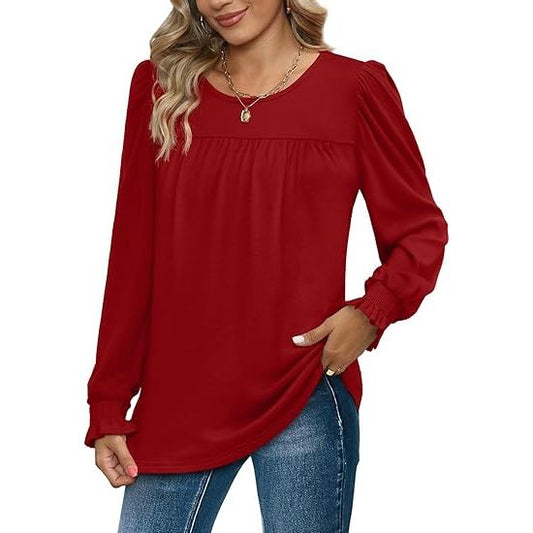 Women's Ruffle Sleeve Sweatshirt