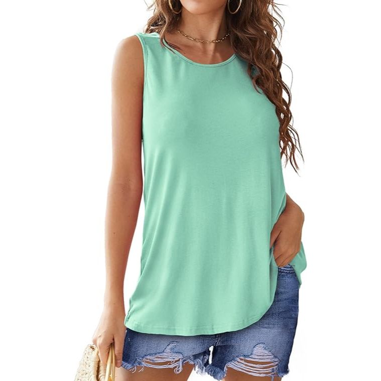 Women's Sports Slit Summer Tank Top